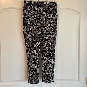 LOFT Floral Embroidered Pant 00